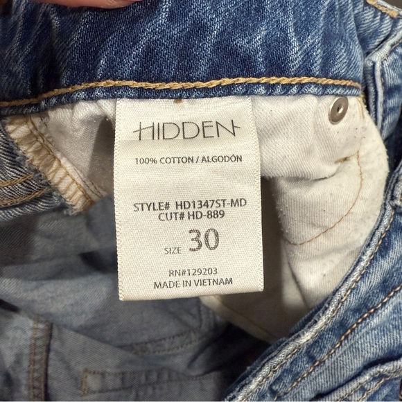 Hidden Jeans Ripped High Waist Ankle Straight Leg Jeans - Picture 7 of 11